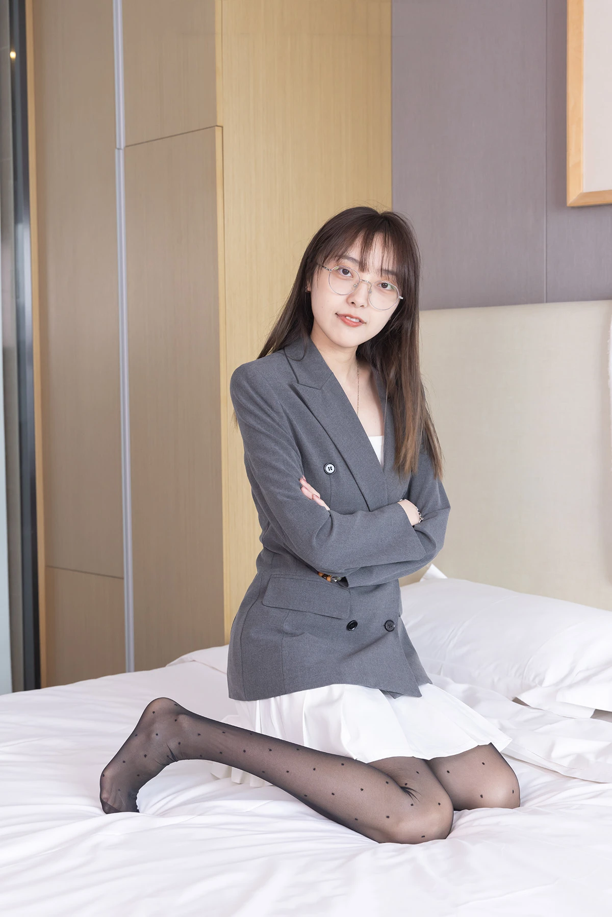 [bobosocks袜啵啵] no.352 稚予-短靴、波点黑丝