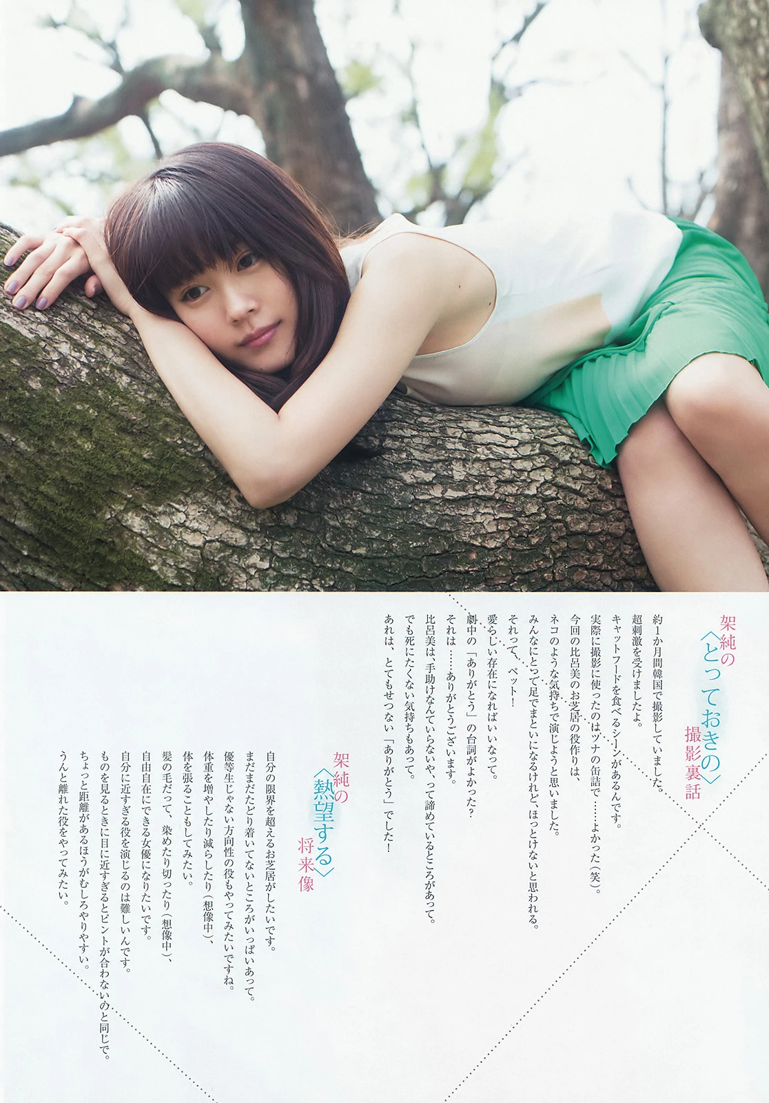 [big comic spirits] 2016 no.22-23 有村架純