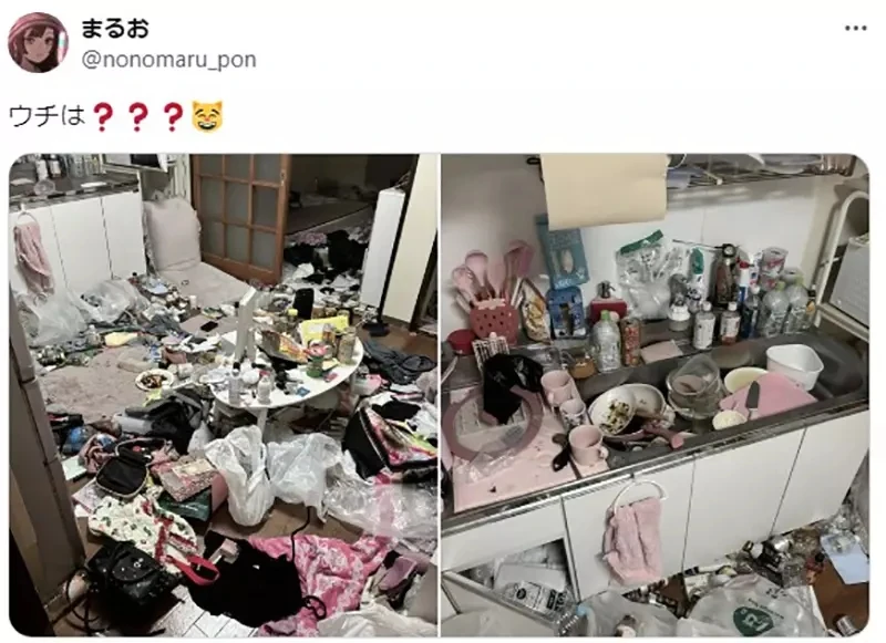 《房间脏乱的女生很性感》日本网友发表特殊癖好 女性网友都来分享自己的骯脏房间了