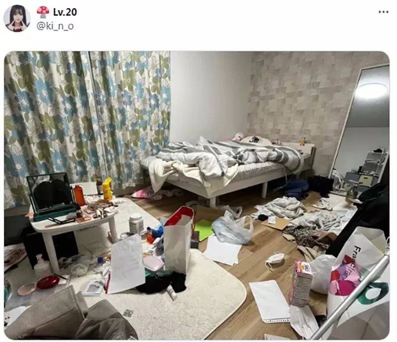 《房间脏乱的女生很性感》日本网友发表特殊癖好 女性网友都来分享自己的骯脏房间了