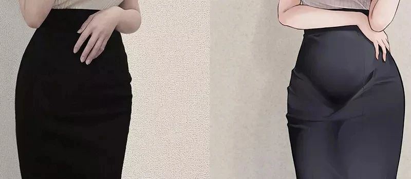 《凸显胯下曲线的裙子》日本巨乳美女绘师分享自画像 布料紧贴身体的画法爆争议