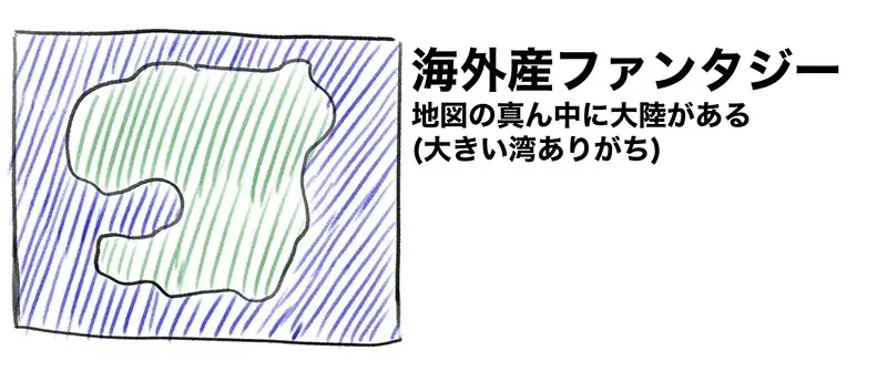 《奇幻作品的世界地图》日本作品都像是左边 欧美作品都像是右边?