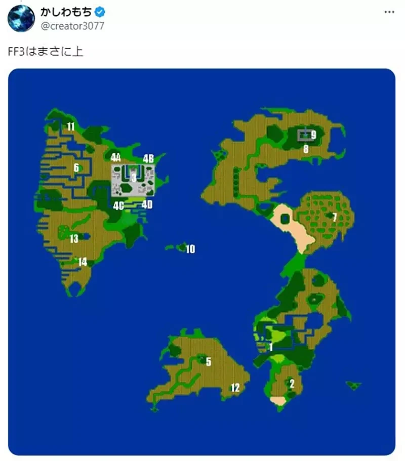 《奇幻作品的世界地图》日本作品都像是左边 欧美作品都像是右边?