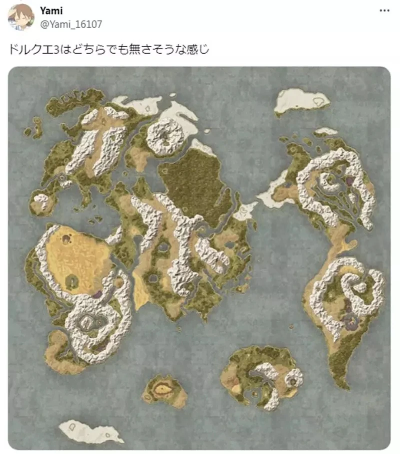 《奇幻作品的世界地图》日本作品都像是左边 欧美作品都像是右边?