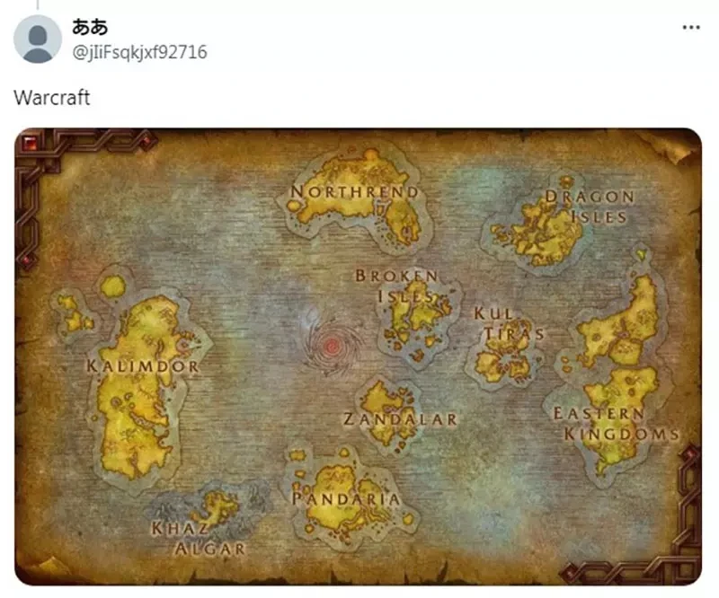 《奇幻作品的世界地图》日本作品都像是左边 欧美作品都像是右边?