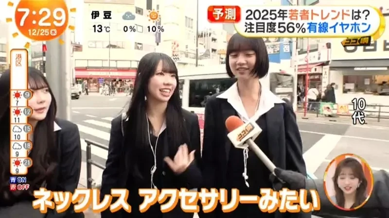 《日本年轻人关注有线耳机》既可以化身时尚配件 也向往跟别人一起听音乐