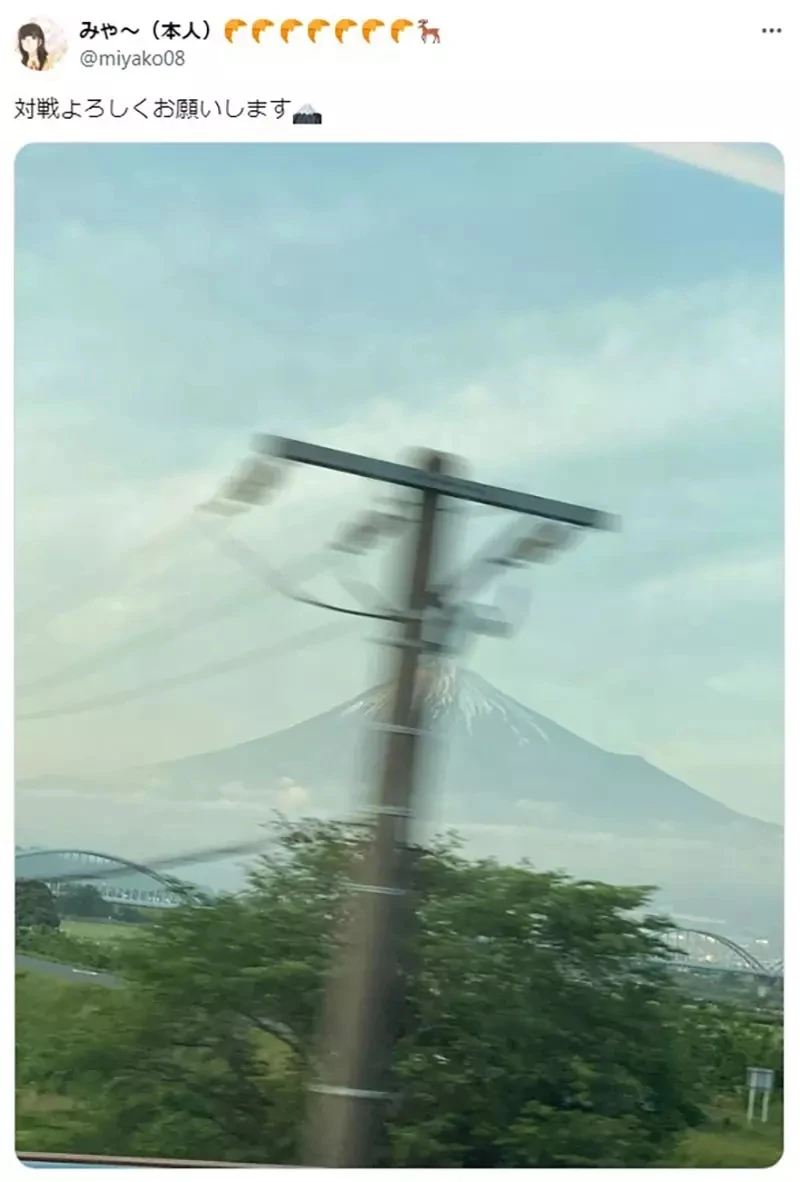 《新干线富士山摄影失败比赛》声优渡部优衣分享失败摄影作品 网友们都经历过一样的失败