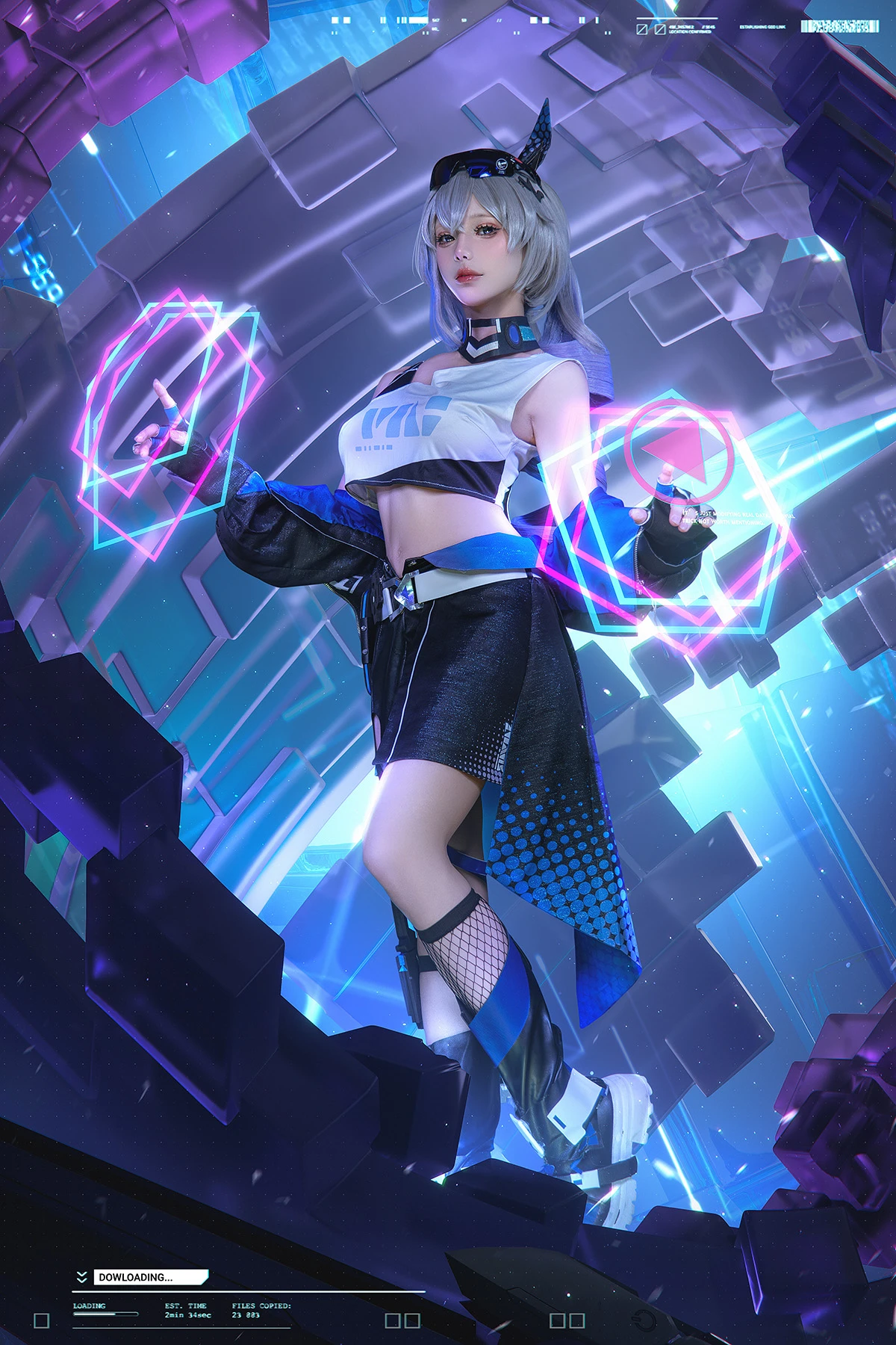 Yiko湿润兔(咬一口兔娘)(黏黏团子兔)(咬人小小兔) – 崩铁 银狼