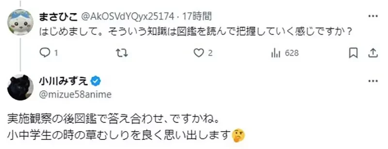 《资深动画师小川みずえ》论动画当中出现的杂草 看气氛画就好还是应该讲究生态呢?