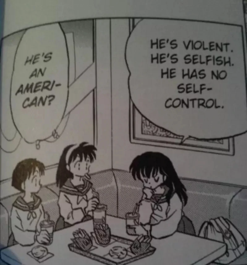 《犬夜叉翻译错误问题》犬夜叉的粗鲁个性超像美国人?美国宅宅表示其实也没错