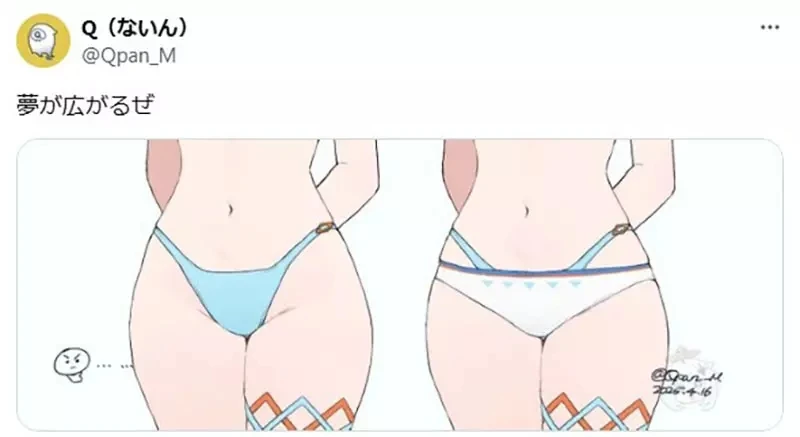 《论这种比基尼泳装设计》绘师会画却不懂真实的构造 看似重叠穿两件其实是假两件?