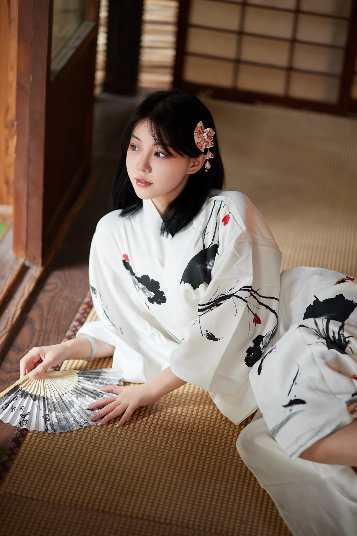 橘猫juju – 水墨丹青和服写真