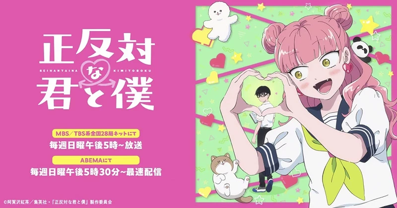 糖分爆表注意《相反的你和我》动画2026年1月登场