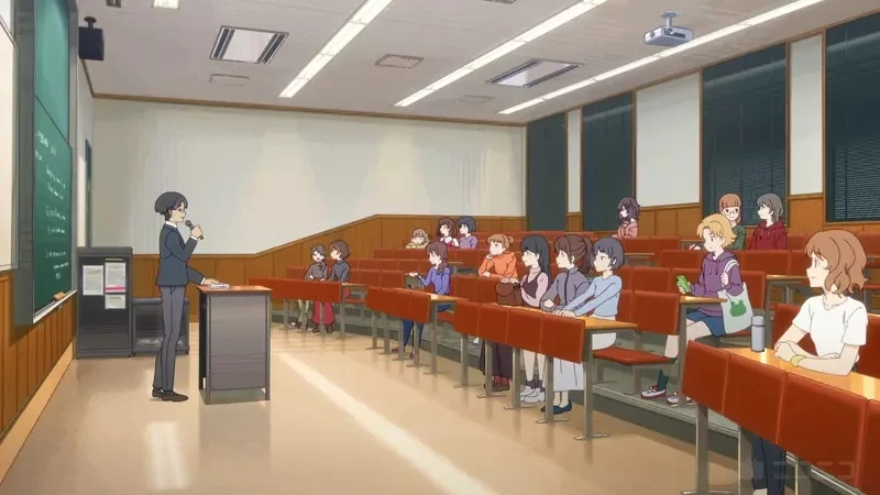 《大学生的表率》动漫美少女自己一个人听课 现实这种大学生很稀有吗?