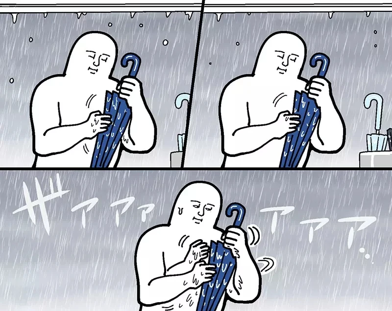 《下雨天的困扰》漫画家吐槽雨伞绑带总是找不到 网友们长年都有同样的问题