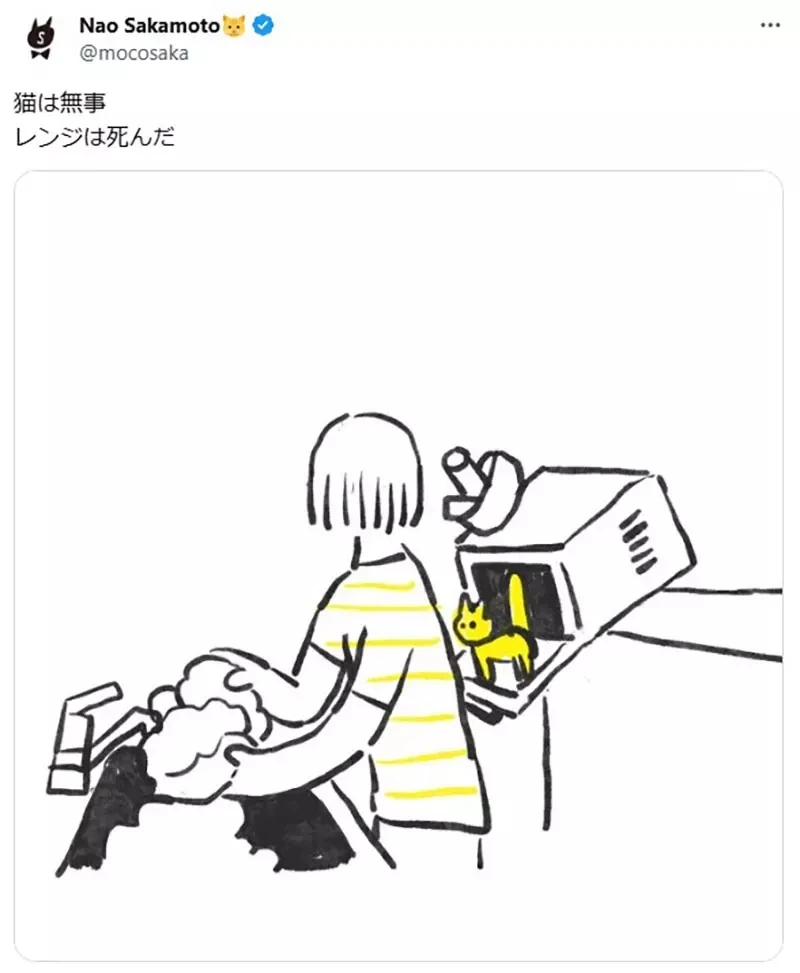 《猫咪VS微波炉》日本绘师呼吁大家要小心 养猫家庭都必须注意这东西暗藏的危险