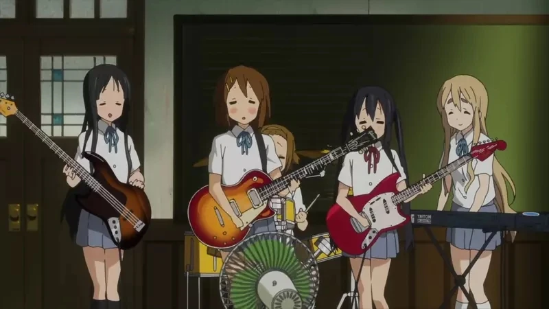 《宅宅展现纯爱的方式》看到K-ON的小唯不喜欢吹冷气 他决定自己再也不吹了