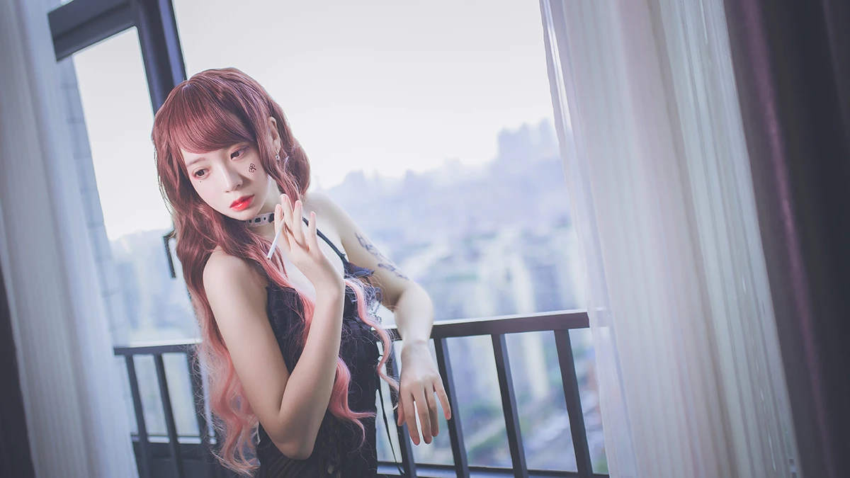 [疯猫ss]黑色吊带袜