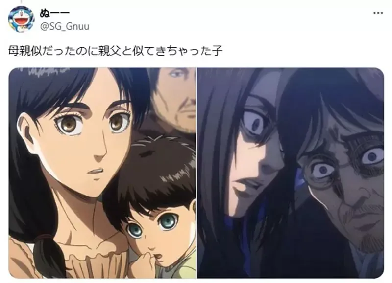 《动漫人物的遗传特征》只有母亲基因会影响小孩吗?日本网友举出各种正反案例