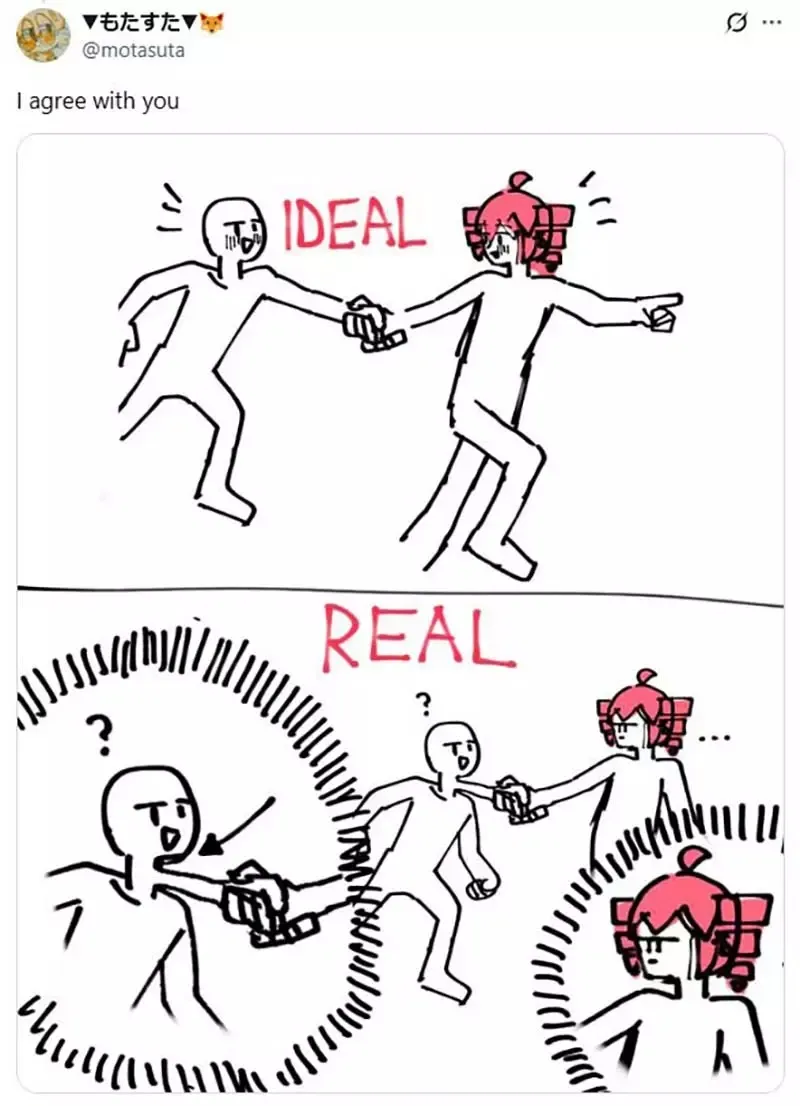 日本网友议论这张《重音Teto》插画想要表达什么？她的手究竟抓住了什么东西？