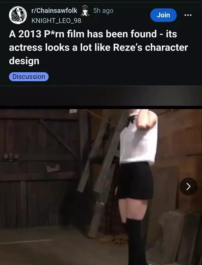 《链锯人》美网疯传蕾洁的原型来自成人片？这位女优连名字都跟蕾洁很相似