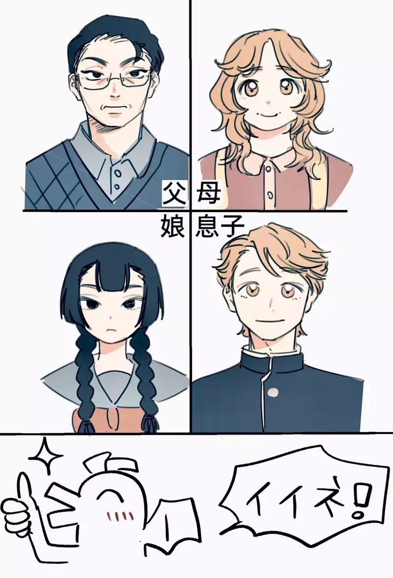 《动漫家庭成员》哪一种遗传方式比较有魅力？他觉得要父传女、母传子