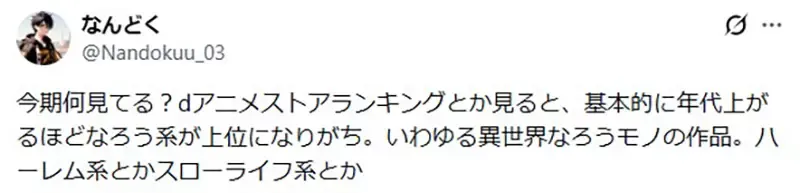 《异世界动画》究竟都是谁在看？是年轻宅宅还是中老年宅宅呢？