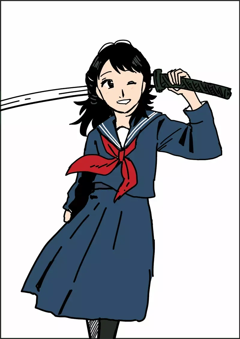 日本茶饮包装赫然出现《拿日本刀的女高中生》原来是大家全都看错了