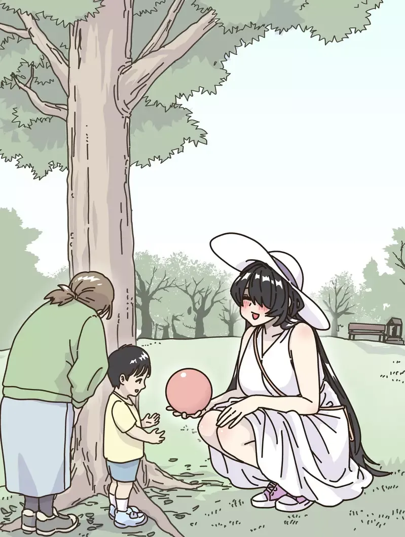 《话题两格漫画》日漫和美漫的读者解释大不同 这位大姐姐究竟是好人还是坏人？