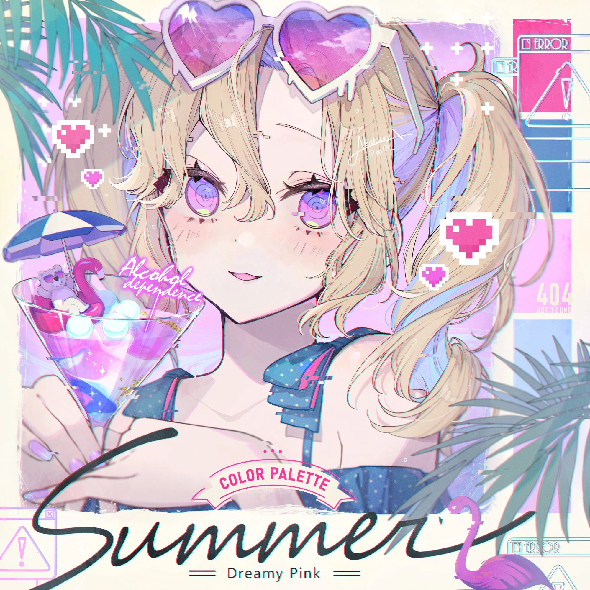 沁凉风格拟人化《夏日饮品变成美少女》,另类创作勾起你的少女心!