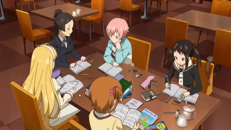 《动漫中的读书会场景》从学生对话可以看出作者的学力？成绩好写出的台词就是不一样