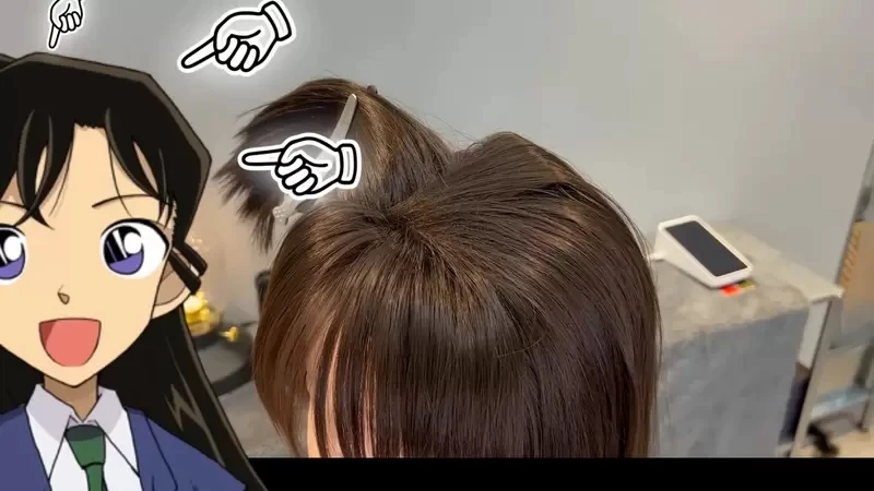 发型师挑战《名侦探柯南 毛利兰发型》原来这个必杀尖角真的可以做出来耶!?
