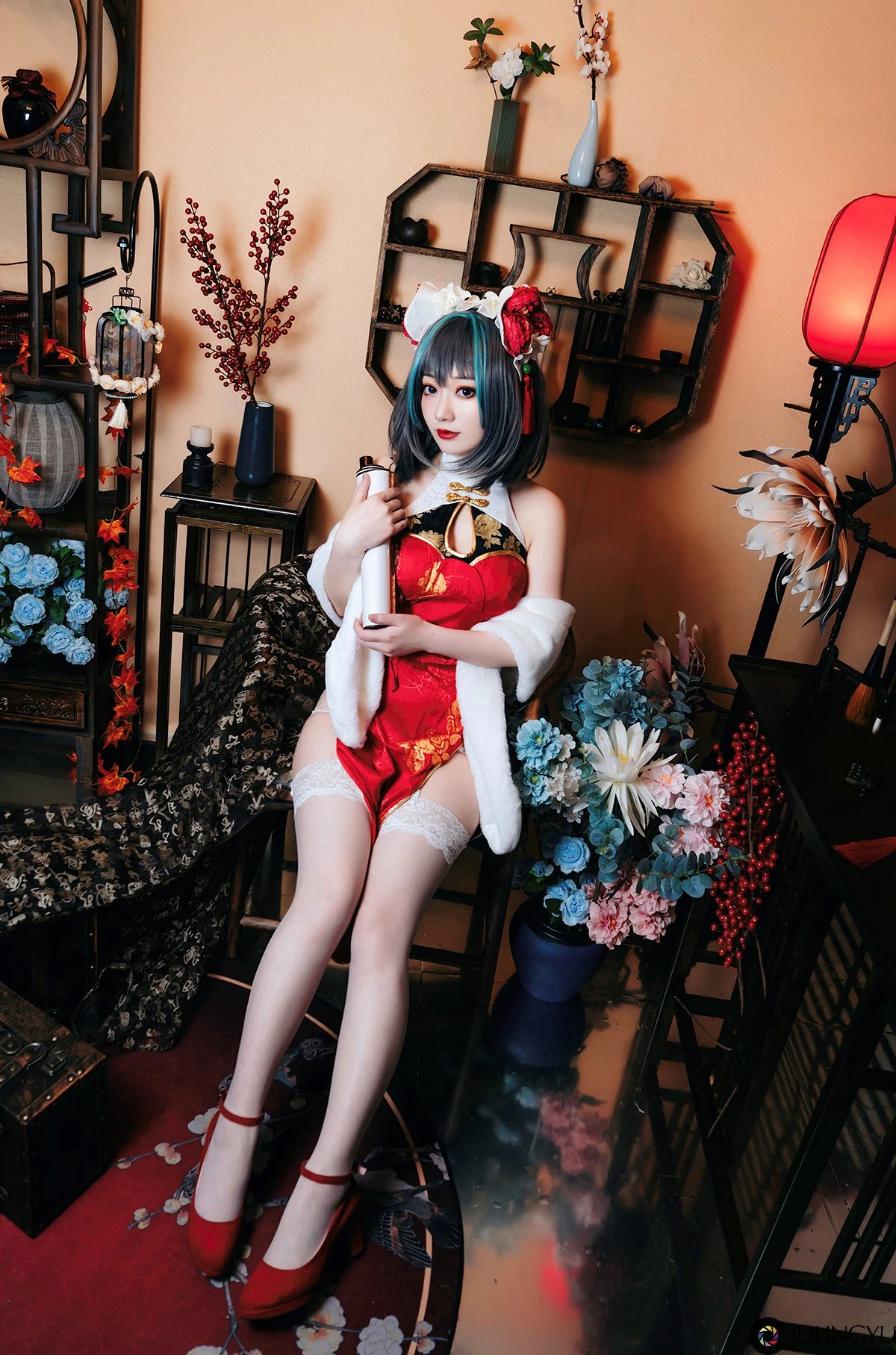 [桃墨公子x] 柴郡旗袍